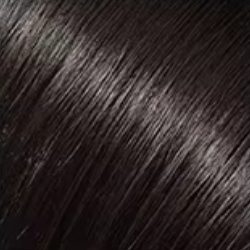 Close-up of shiny, smooth black hair strands.