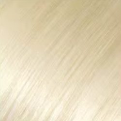 Close-up of smooth, light blonde hair strands.
